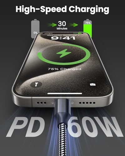 Save on 3-Pack 10ft USB-C Fast Charging Cables with Code - Image 2