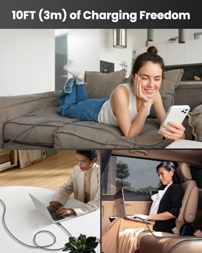 Save on 3-Pack 10ft USB-C Fast Charging Cables with Code - Image 3