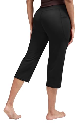 Alaroo Women's High Waisted Yoga Capri Pants with Pockets - Image 4