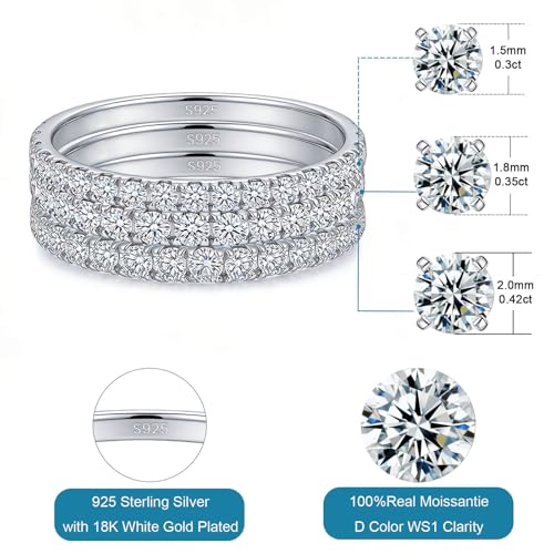 Save 8% on WES Moissanite Wedding Band with Code WEDDBB65 - Image 3