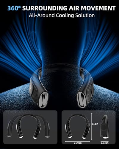 JIAGE Bladeless Neck Fan with 5200mAh Battery - Use Code - Image 3