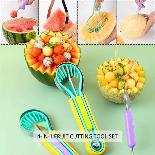 50% Off 4-in-1 Stainless Steel Fruit Cutter Set - Image 3