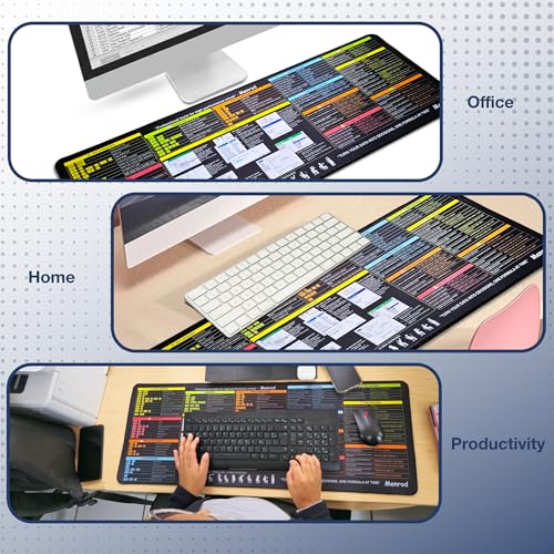 50% Off Excel Shortcuts Mouse Pad - Large Desk Mat - Image 6