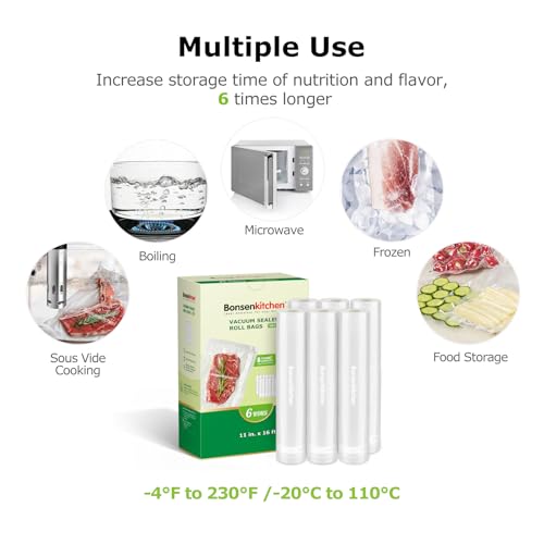 Save 14% on Bonsenkitchen Vacuum Sealer Bags (6 Rolls) - Image 6
