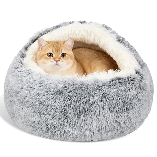 50% Off MADDEMCUTE Calming Hooded Pet Cave Bed - Image 1