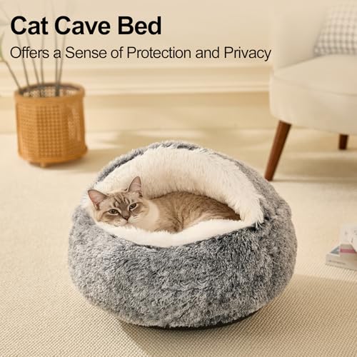 50% Off MADDEMCUTE Calming Hooded Pet Cave Bed - Image 3