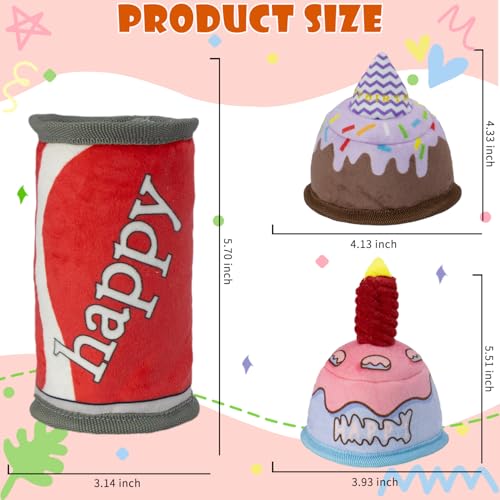 50% Off No-Stuffing Dog Birthday Toy with Squeaky Balls - Image 3