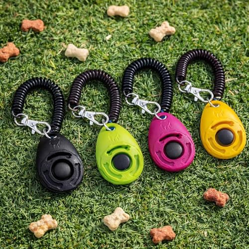 50% Off Dog Training Clickers with Wrist Strap - 4-Pack - Image 3
