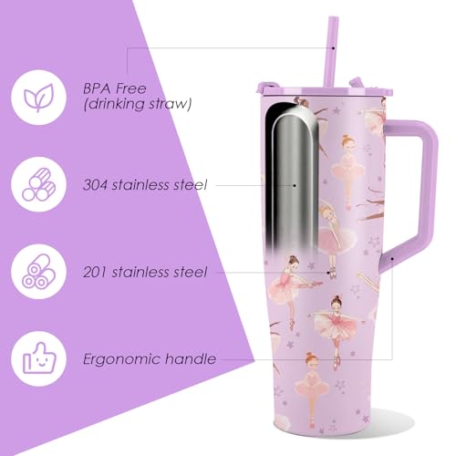 52% Off Ballet Tumbler - 40oz Insulated Travel Mug - Image 2