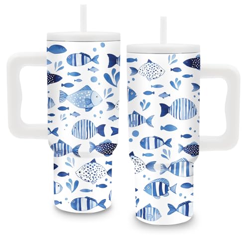 52% Off Tropical Fish Tumbler - Insulated Travel Mug