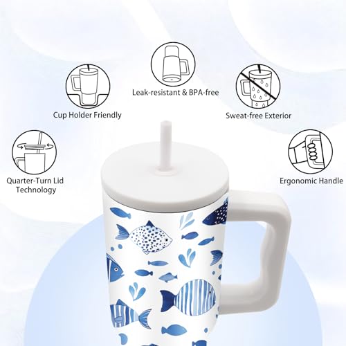 52% Off Tropical Fish Tumbler - Insulated Travel Mug - Image 5