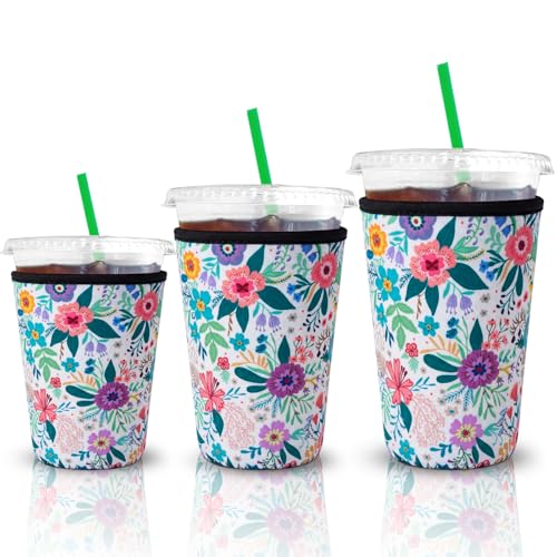 3-Pack Reusable Coffee Cup Sleeves - Keep Drinks Cold & Hands Dry - Image 1