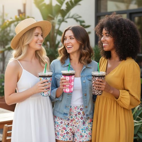 3-Pack Reusable Coffee Cup Sleeves - Keep Drinks Cold & Hands Dry - Image 6