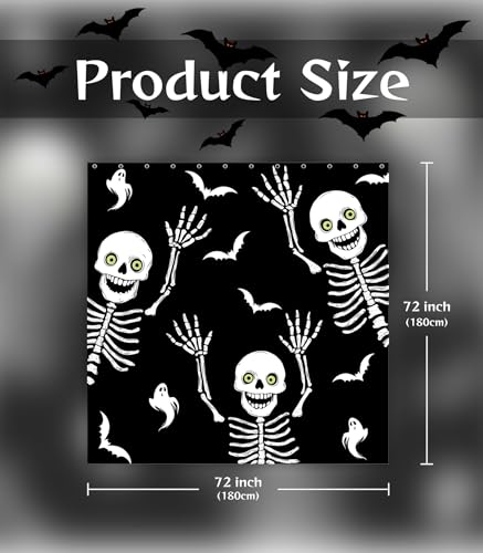 Halloween Shower Curtain for Bathroom - Under $5 - Image 2