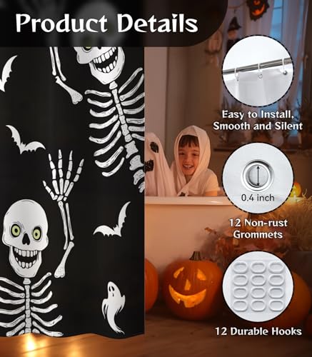 Halloween Shower Curtain for Bathroom - Under $5 - Image 3
