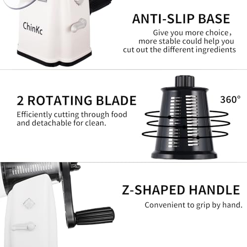 Save 26% on ChinKc Rotary Grater with 5 Blades - Image 6