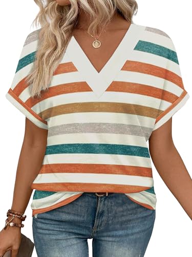 Save 11% on WIHOLL Women's Summer V-Neck Tops - Image 1