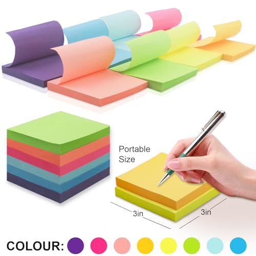 50% Off 8-Pack Colorful Sticky Notes for Office & School - Image 2