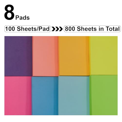 50% Off 8-Pack Colorful Sticky Notes for Office & School - Image 3
