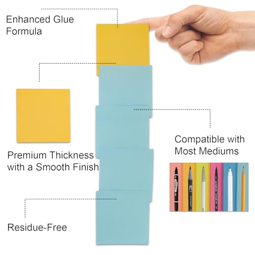 50% Off 8-Pack Colorful Sticky Notes for Office & School - Image 4