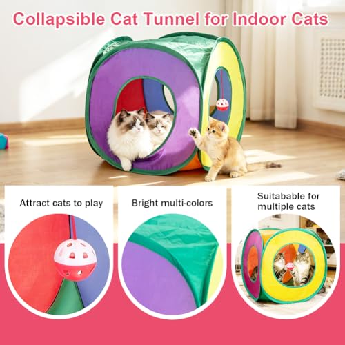 Save 30% on 33-Piece Interactive Cat Toy Set with Tunnel - Image 3