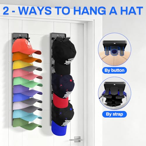 50% Off BRIGHTWORLD 2-Pack Hat Rack for Baseball Caps - Image 2