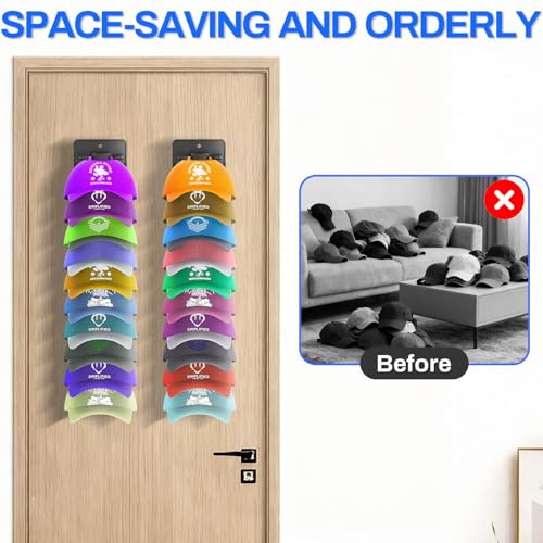 50% Off BRIGHTWORLD 2-Pack Hat Rack for Baseball Caps - Image 3