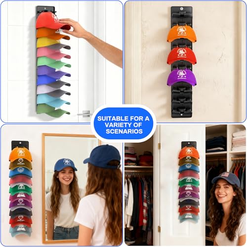 50% Off BRIGHTWORLD 2-Pack Hat Rack for Baseball Caps - Image 6