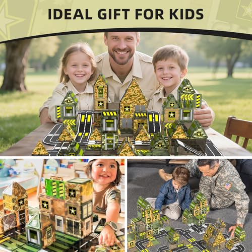 Save 17% on GobiDex Army Magnetic Tiles STEM Building Toys - Image 2