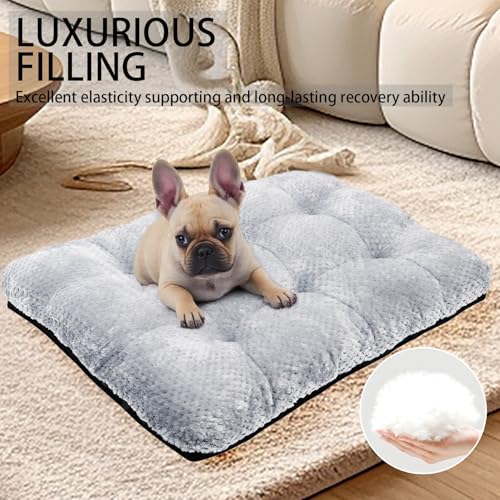 50% Off CLKHOWL Washable Plush Dog Bed for Crates - Image 4
