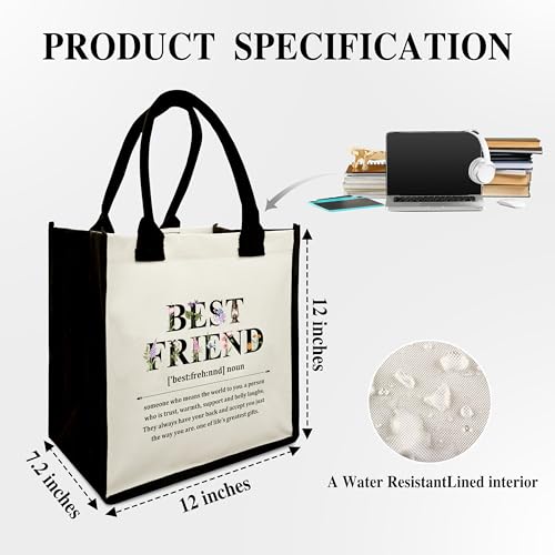 Floral Canvas Tote Bag Gift - $9.99 Beach & Travel Shoulder Bag - Image 3