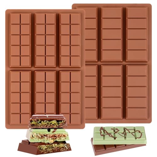 50% Off Fimary Non-Stick Silicone Chocolate Bar Molds