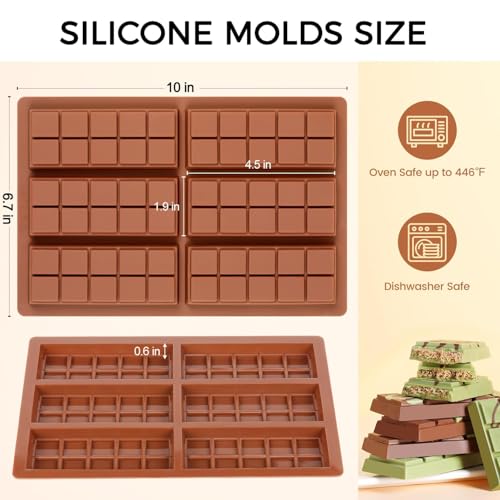 50% Off Fimary Non-Stick Silicone Chocolate Bar Molds - Image 3