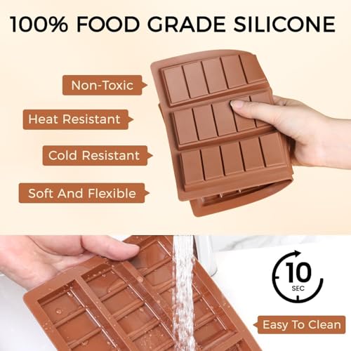 50% Off Fimary Non-Stick Silicone Chocolate Bar Molds - Image 4