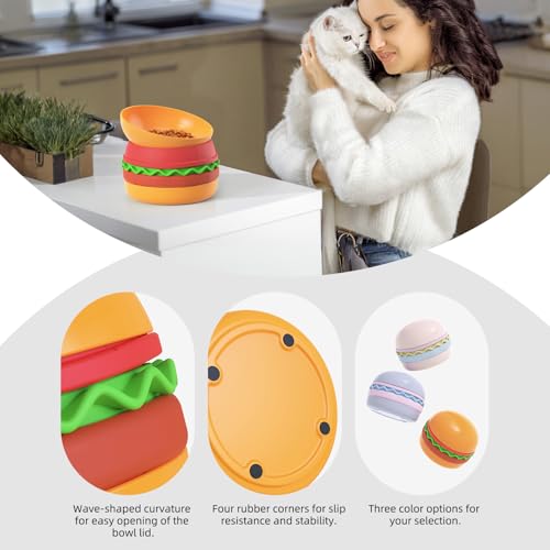 50% Off 5-in-1 Stackable Hamburger Dog Bowls Set - Image 5