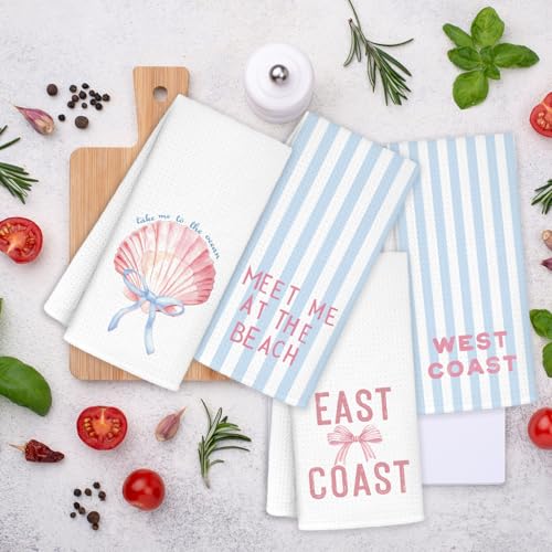 50% Off Preppy Beach Kitchen Towels Set of 4 - Image 2