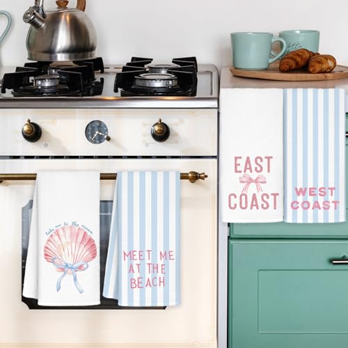 50% Off Preppy Beach Kitchen Towels Set of 4 - Image 4