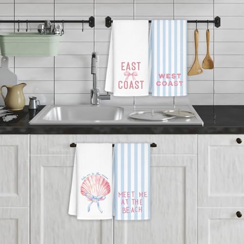 50% Off Preppy Beach Kitchen Towels Set of 4 - Image 5