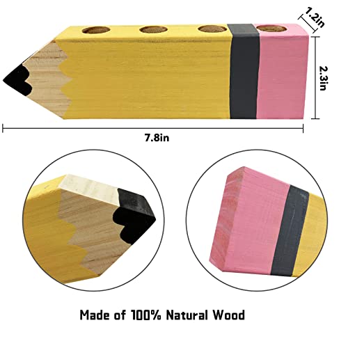 Teacher Name Pencil Holder Desk Sign - Personalized Gift - Image 2