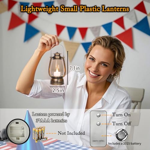 50% Off LLQ Vintage Lanterns with Remote - 4-Pack - Image 3