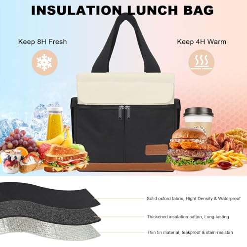 Joymee Large Insulated Lunch Tote Bag - Spacious & Leakproof - Image 3