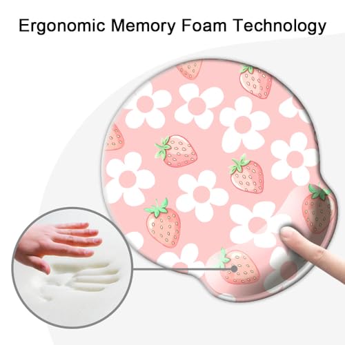 50% Off Ergonomic Gel Wrist Rest Mouse Pad with Floral Design - Image 4