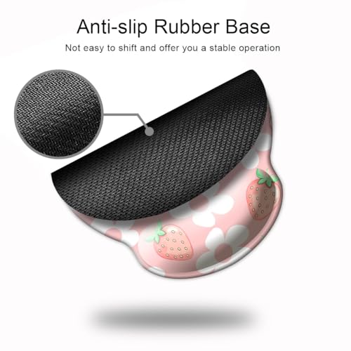 50% Off Ergonomic Gel Wrist Rest Mouse Pad with Floral Design - Image 5