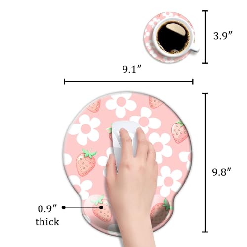 50% Off Ergonomic Gel Wrist Rest Mouse Pad with Floral Design - Image 6