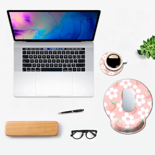 50% Off Ergonomic Gel Wrist Rest Mouse Pad with Floral Design - Image 7