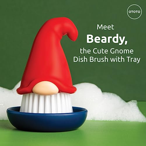 34% Off OTOTO Beardy Gnome Dish Brush - Cute Kitchen Gadget - Image 3