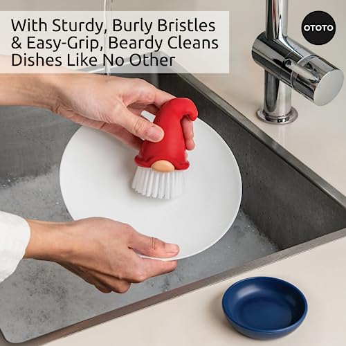 34% Off OTOTO Beardy Gnome Dish Brush - Cute Kitchen Gadget - Image 4