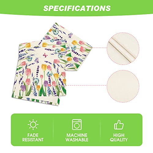 50% Off Tulip Lavender Spring Table Runner for Home Decor - Image 5