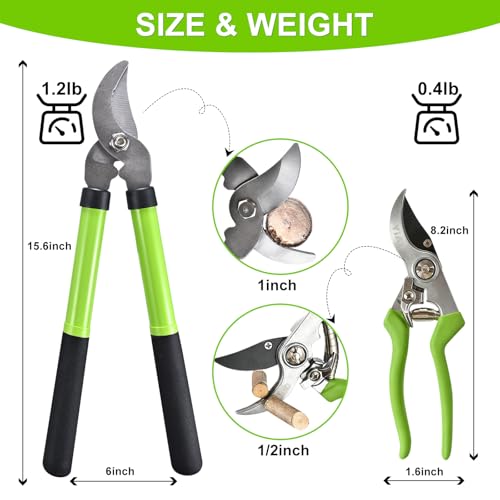 Garden Loppers & Pruners Set with Code O754DGF7 - Image 2