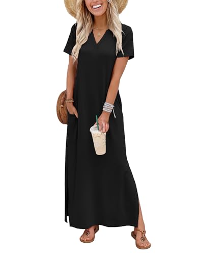 OFEEFAN Summer Maxi Dress with Pockets - Under $30 - Image 1